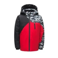 Spyder Mini Ambush Jacket Boys' 3 Spyder Mini Ambush Jacket Boys' -Spyder 47463 REDBLKSCB m