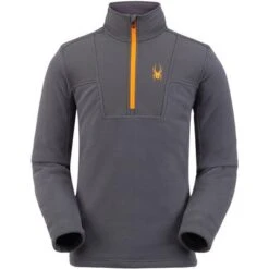 Spyder Basin Half Zip Fleece Jacket Men's 5 Spyder Basin Half Zip Fleece Jacket Men's -Spyder 93186 EBONY m