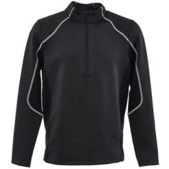Spyder Halcyon Zip T-Neck Top Men's 5 Spyder Halcyon Zip T-Neck Top Men's -Spyder 93191 BLACKWHITE m