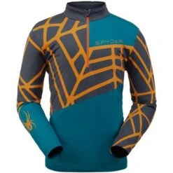 Spyder Vital Zip T-Neck Top Men's 7 Spyder Vital Zip T-Neck Top Men's -Spyder 93192 SWELL m