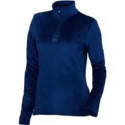 Spyder Shimmer Bug Zip T-Neck Top Women's