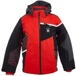 Spyder Challenger Jacket Boys' 8 Spyder Challenger Jacket Boys' -Spyder 93229 VOLCANOBLACK m