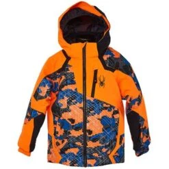 Spyder Mini Leader Insulated Jacket Little Boys' 5 Spyder Mini Leader Insulated Jacket Little Boys' -Spyder 93251 CAMO MAZE PRINT m