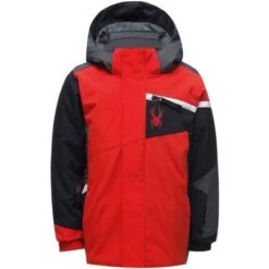 Spyder Mini Challenger Jacket Boys' 5 Spyder Mini Challenger Jacket Boys' -Spyder 93252 VOLCANO m
