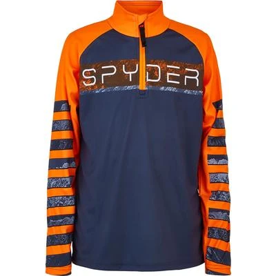 Spyder Peak Zip T-Neck Top Boys' 2 Spyder Peak Zip T-Neck Top Boys' - Image 2