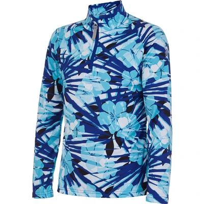 Spyder Surface Zip T-Neck Top Girls' 2 Spyder Surface Zip T-Neck Top Girls' - Image 2