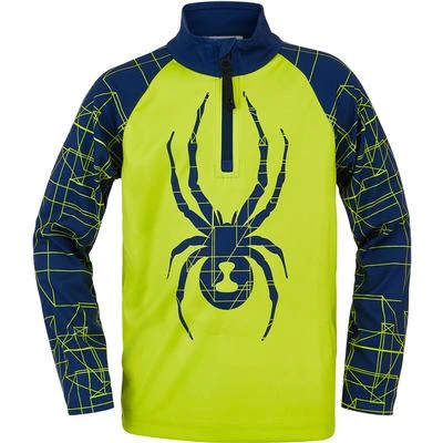 Spyder Mini Maze Zip T-Neck Top Boys' 3 Spyder Mini Maze Zip T-Neck Top Boys' - Image 3