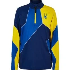 Spyder Divide Zip T-Neck Top Boys'