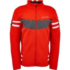 Spyder Wengen Encore Full Zip Fleece Jacket Men's 9 Spyder Wengen Encore Full Zip Fleece Jacket Men's -Spyder 98186 VOLCANO m