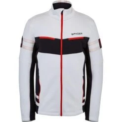 Spyder Wengen Encore Full Zip Fleece Jacket Men's 11 Spyder Wengen Encore Full Zip Fleece Jacket Men's -Spyder 98186 WHITE m