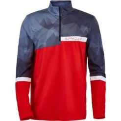 Spyder Paramount T-Neck Top Men's 5 Spyder Paramount T-Neck Top Men's -Spyder 98187 EBONYVOLCANO m