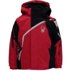 Spyder Mini Challenger Jacket Boys' 4 Spyder Mini Challenger Jacket Boys' -Spyder 9893 FORMULABLACKCIRRUS m