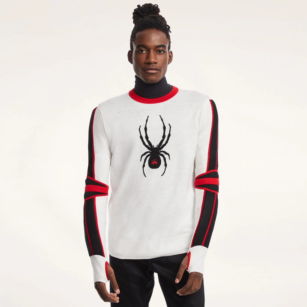 Mens Spyder X Brooks Brothers Crewneck - White 2 Mens Spyder X Brooks Brothers Crewneck - White - Image 2