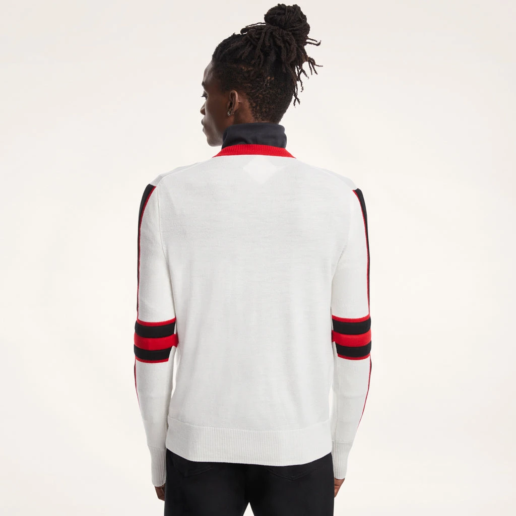 Mens Spyder X Brooks Brothers Crewneck - White 3 Mens Spyder X Brooks Brothers Crewneck - White - Image 3