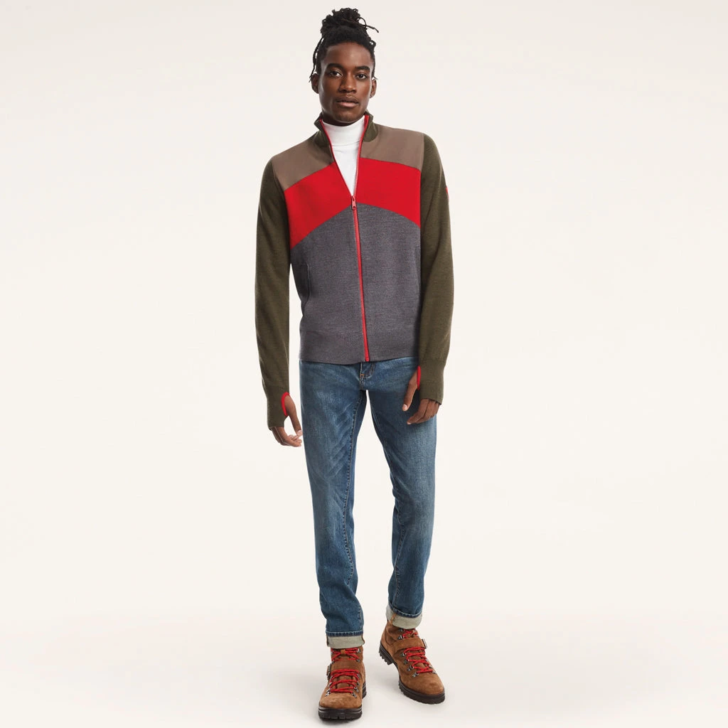 Mens Spyder X Brooks Brothers Colorblock - Olive Green 1 Mens Spyder X Brooks Brothers Colorblock - Olive Green